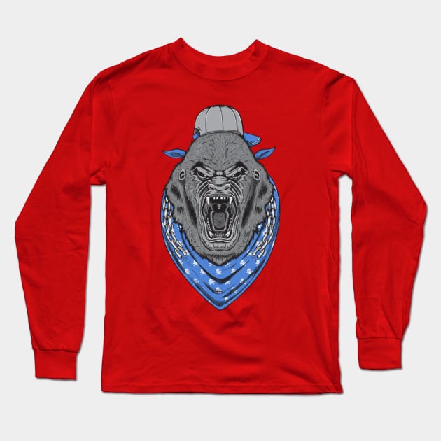 Mad Gorilla Long Sleeve T-Shirt by ginanperdana